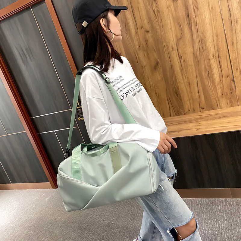 Women Sports Gym Bag Travel Dry Wet Bag Handbags Multifunction Swimming Tote Shoulder Weekend Fitness Duffle Yoga Shoes Daypack R250320