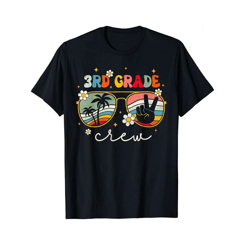 Designer T shirt 3rd Grade Level Unlocked Video Game Funny Back to School Boy T-Shirt - 220g Tshits