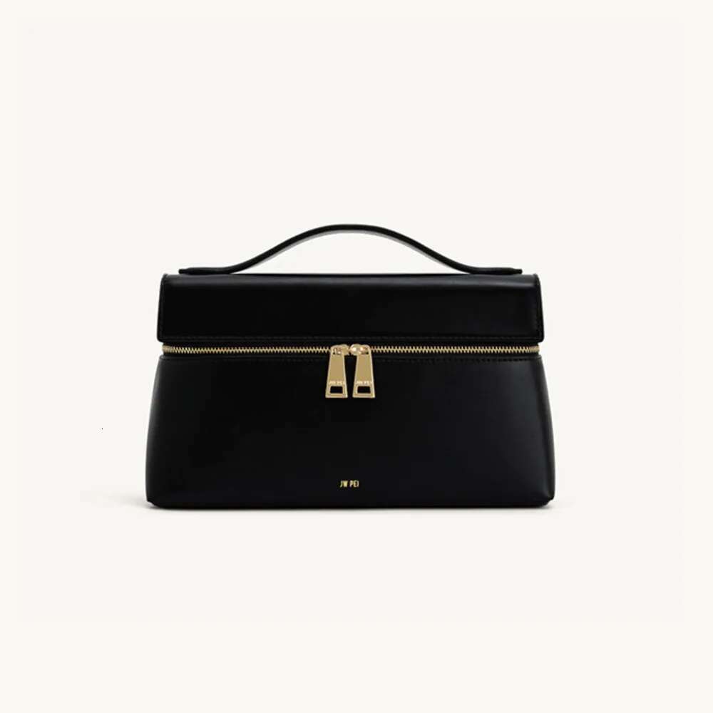 Jw Pei Lunch Box Shoulder Crossbody Women's Handbag Commuting Fashion Genuine Leather Bag Female 2025 New Spring Top-Handles