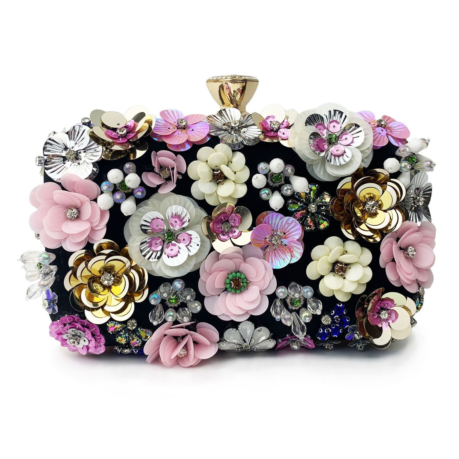 handmade 3d flower banquet annual meeting versatile handheld single cross shoulder womens bag