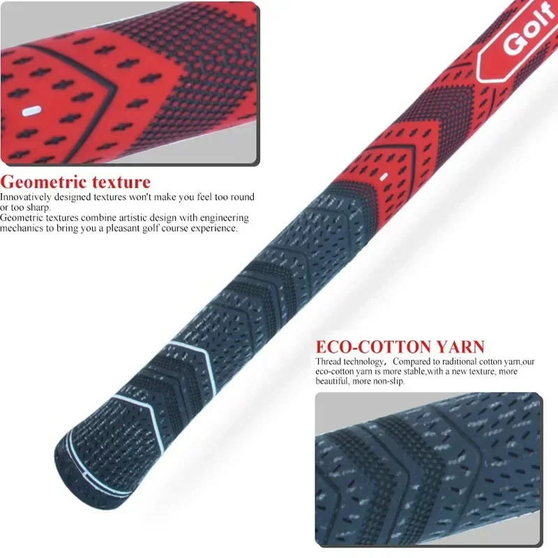 13PCS Golf Club Grips Set Standard/Midsize Mens Rubber Golf Grips 5/10Pcs Cotton Yarn Golf Grip Iron and Wood Grip Universal 250320
