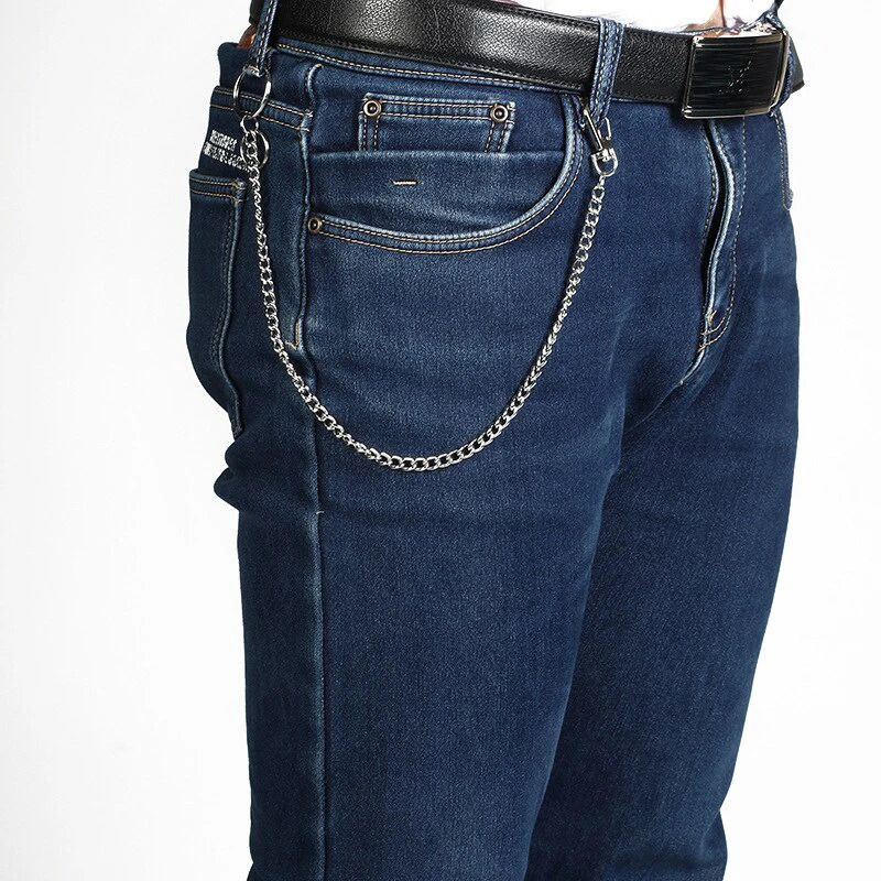 123 Layer Long Metal Belt Chain Rock Punk Hook Trousers Pant Waist Link Metal Wallet Chain Keychain Ring Clip Keyring HipHop 250320