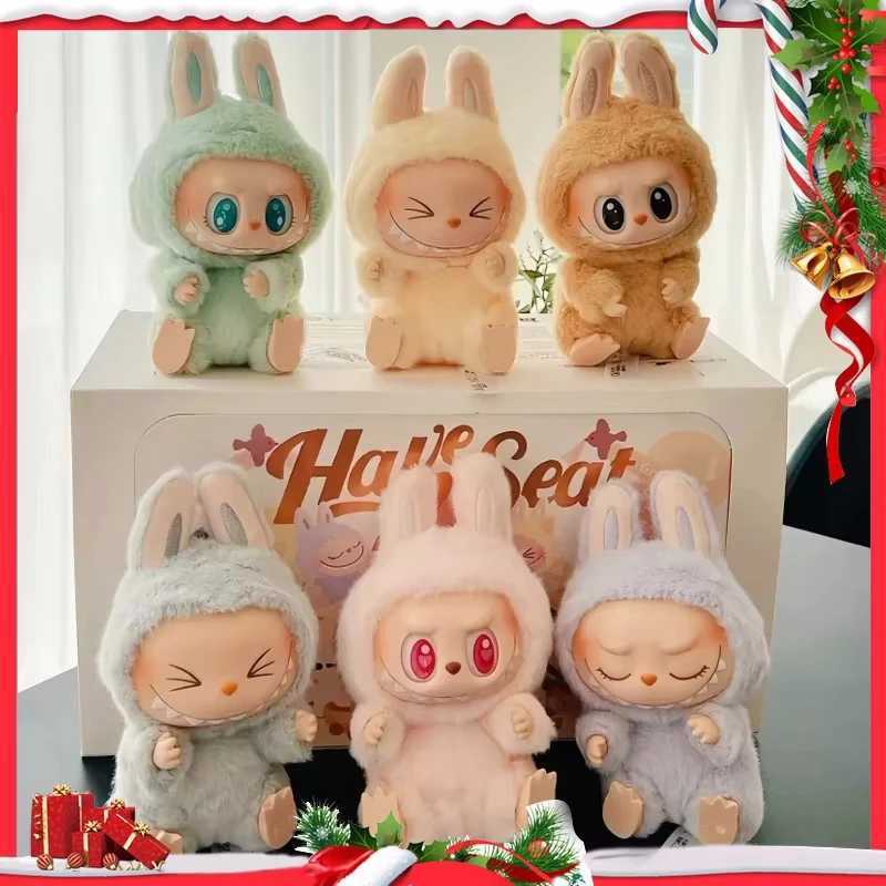 Labubu blind box has a seat series vinyl pendant doll model toy cute monster replica keychain toy Christmas giftXJ250319
