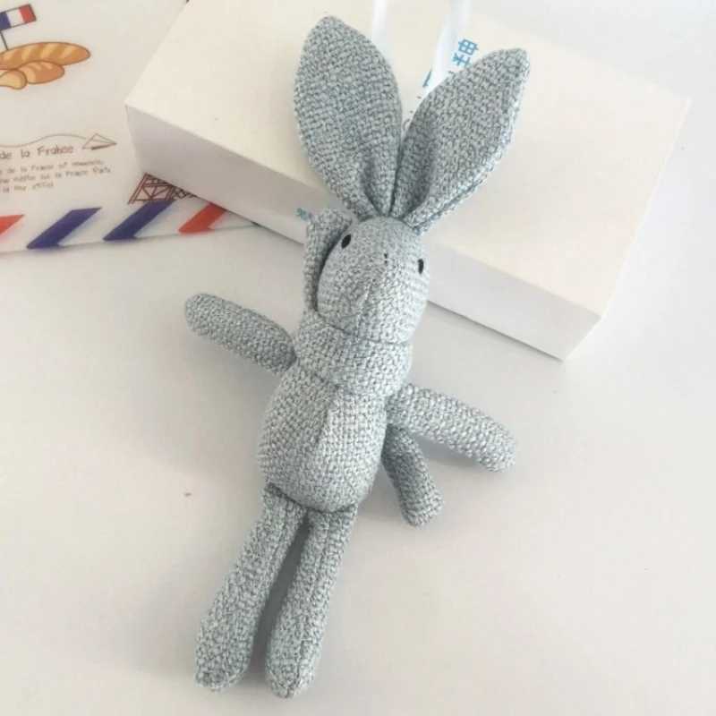 Girl Linen Rabbit Keychain Womens Cute Boemian Plush Sack Rabbit Keychain Bag Car Pavilion Jewelry Party Toy GiftXJ250319