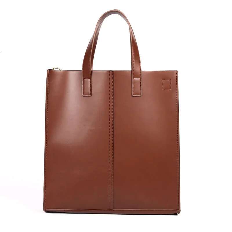 15-Inch Laptop Bag Tote Handbag PU Unisex With Strap Women Men Shoulder Bags