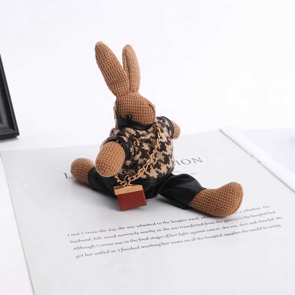 Pendant Cartoon Keyholder Childrens Clothing Korean style Keyring Bag Pendant Decoration Womens Rabbit Keychain Girls Car PartsXJ250319
