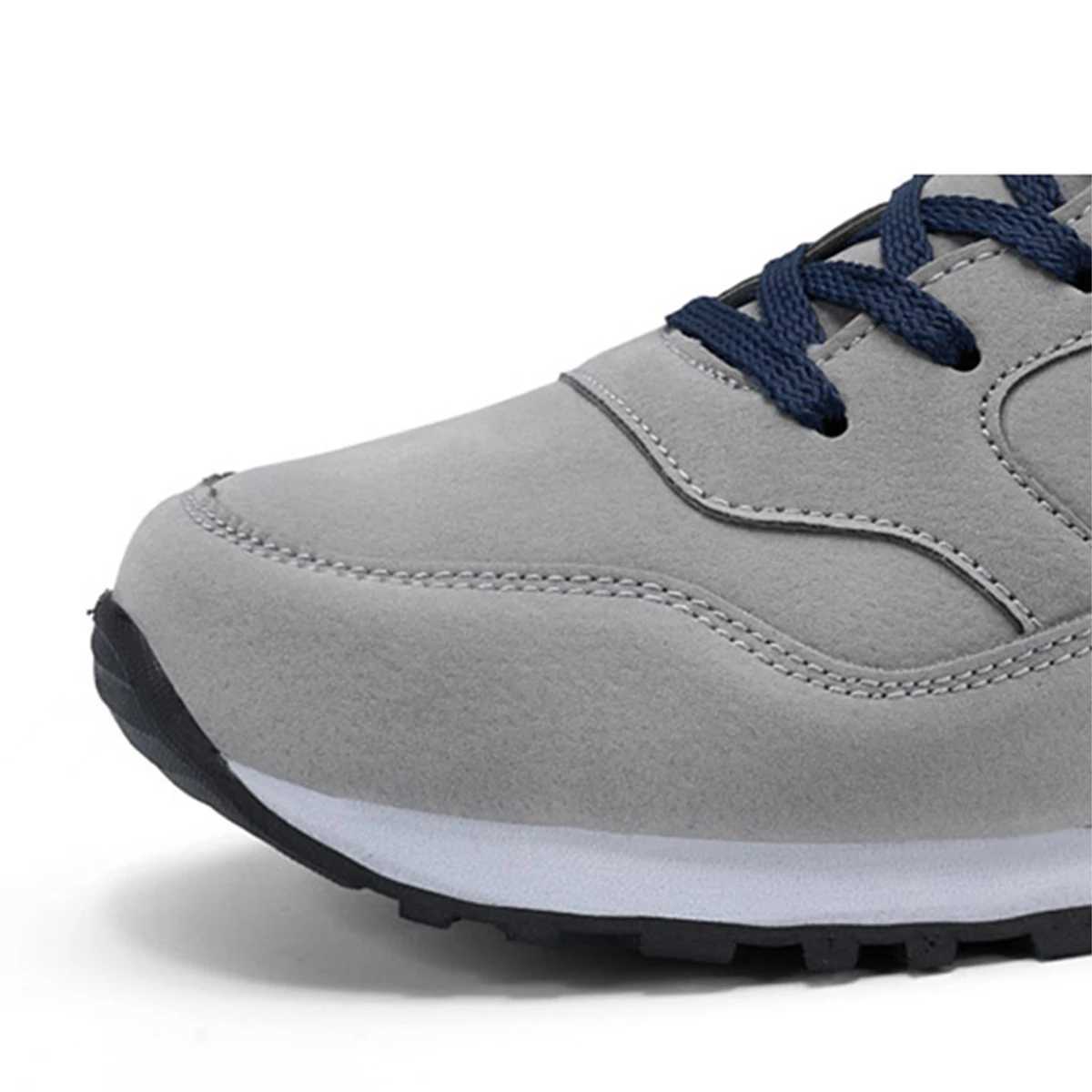 2024 new couple sports shoes lightweight mens running shoes ible Wen walking shoes anti slip lace tennis shoes large-sized apartment Y250320