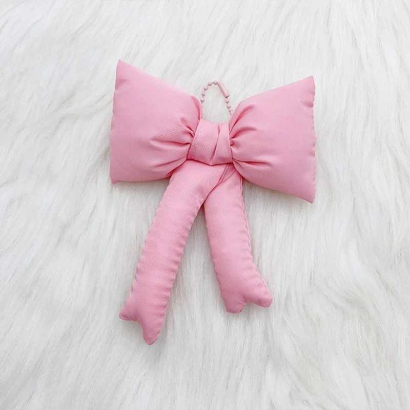 Bowknot Keychain Bag Pendant Soft Cotton Keyring Fashionable and Accessory for Backpack HandbagXJ250319