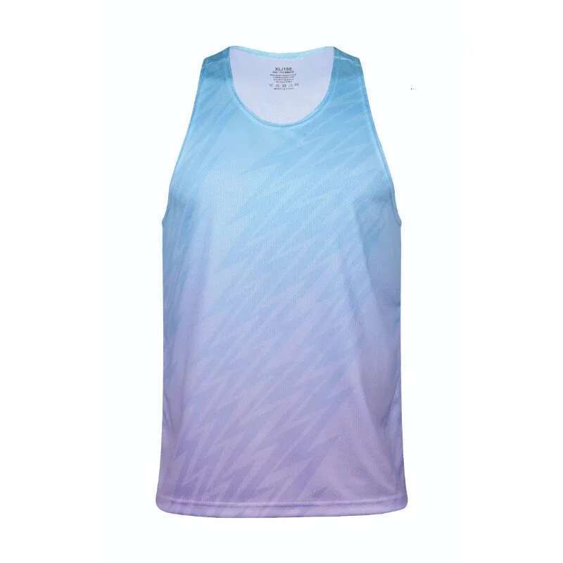 Men's sports vest, marathon running, sleeveless, quick drying vest, ultra light polyester sportswear