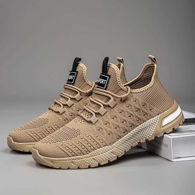 Army Green Marathon Mens Running Shoes Breathable Mesh Mens Running Outdoor Road Running Shoes Large Size 45 46W250320