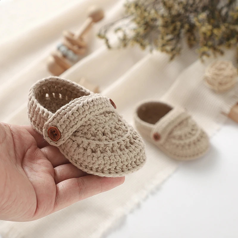 Baby Shoes Cotton Knit born Girls Boy Footwear 0-18M Fashion Solid Shallow Infant Children Clothing Accessories Bedding Boots 250319