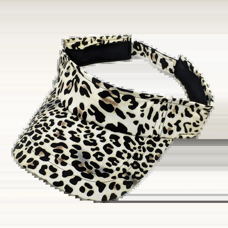 Daily Cap Fashion Summer Visor Hat Leopard Print Women Visor Cap Sun Protection for Ladies 250320