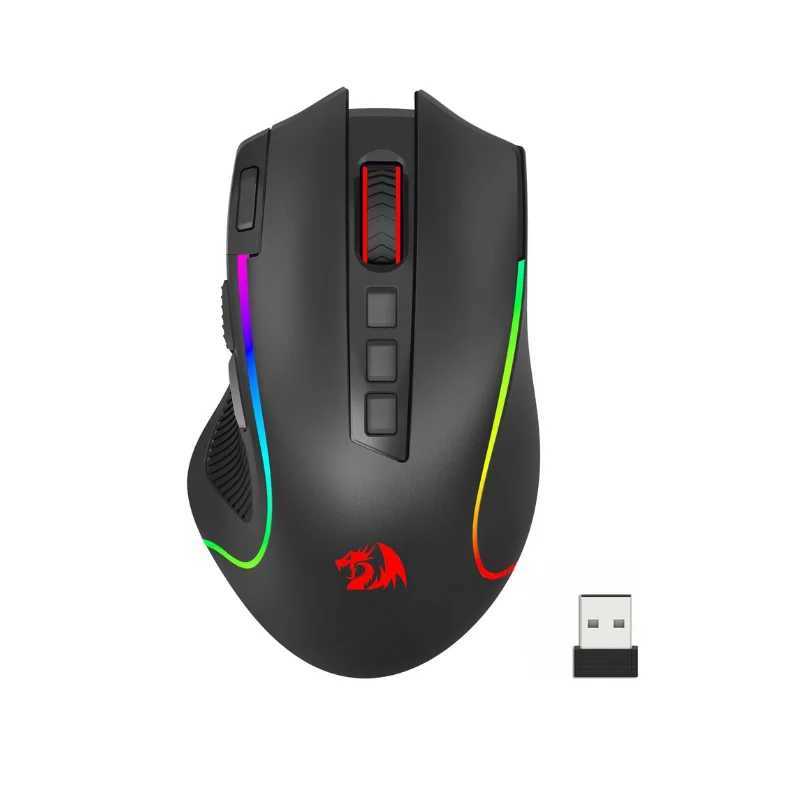 Redragon M612 PRO BT 2.4RGB Gaming Mouse 8000 DPI Wired/Wireless Optical Gamer Mice 11 Programmable Buttons 6 Backlit Modes Z250320
