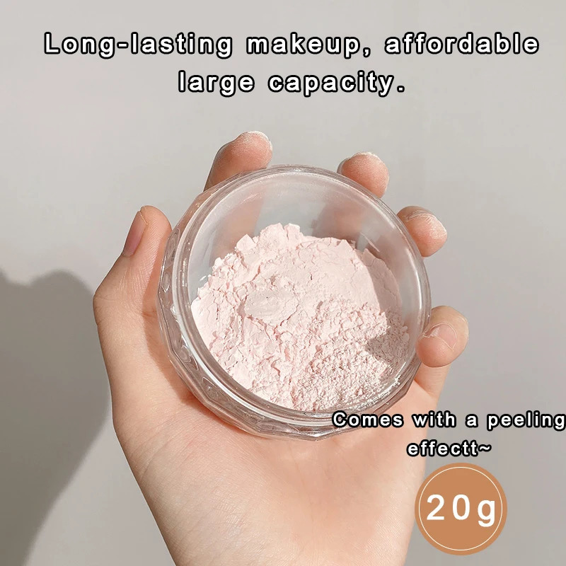 Large capacity ballet dancer compact transparent set powder waterproof oil control high coverage loose powder cosmetics 250319