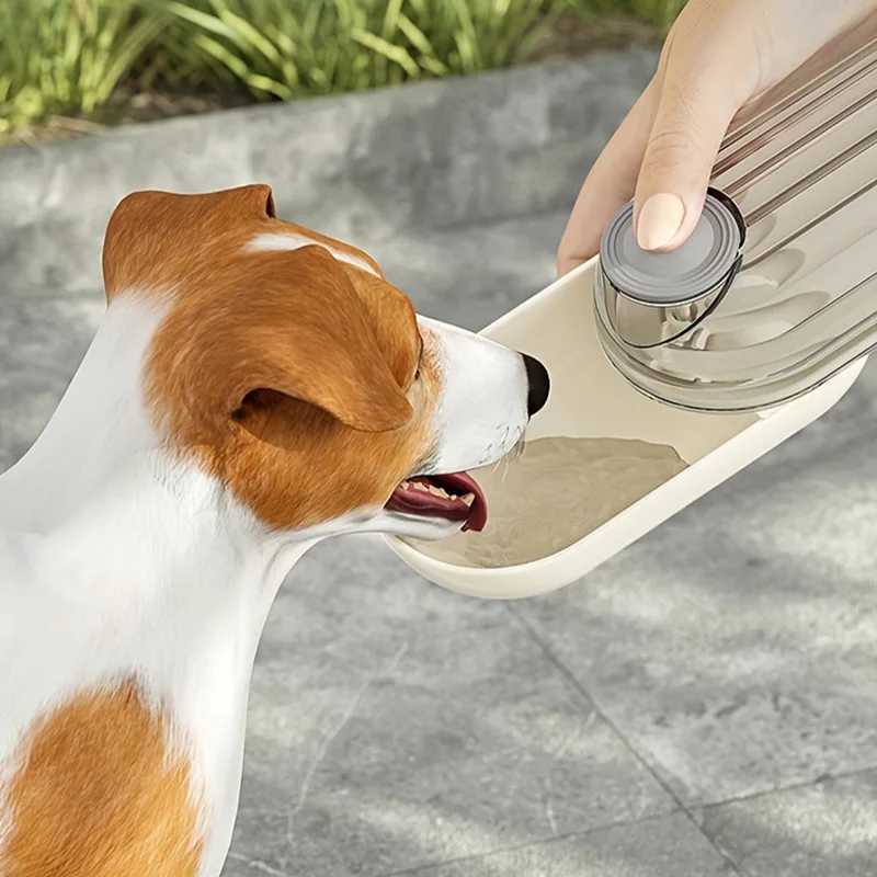 2-in-1 portable pet water dispenser dog water dispenser water bottle dog travel water bowl outdoor pet water dispenser Y250319