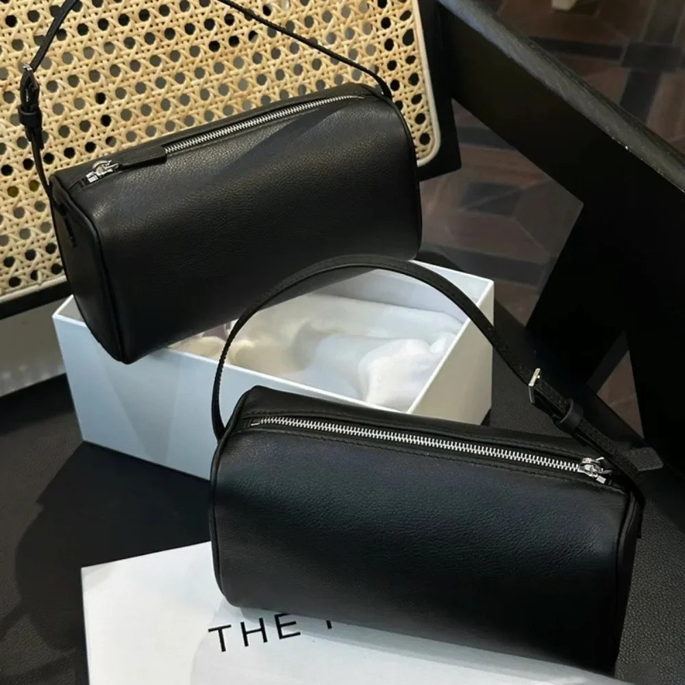 Advanced full grain leather cross body bag for women homeless womens cross body bag Minimalist mini pen holder bag Underarm bag 250318