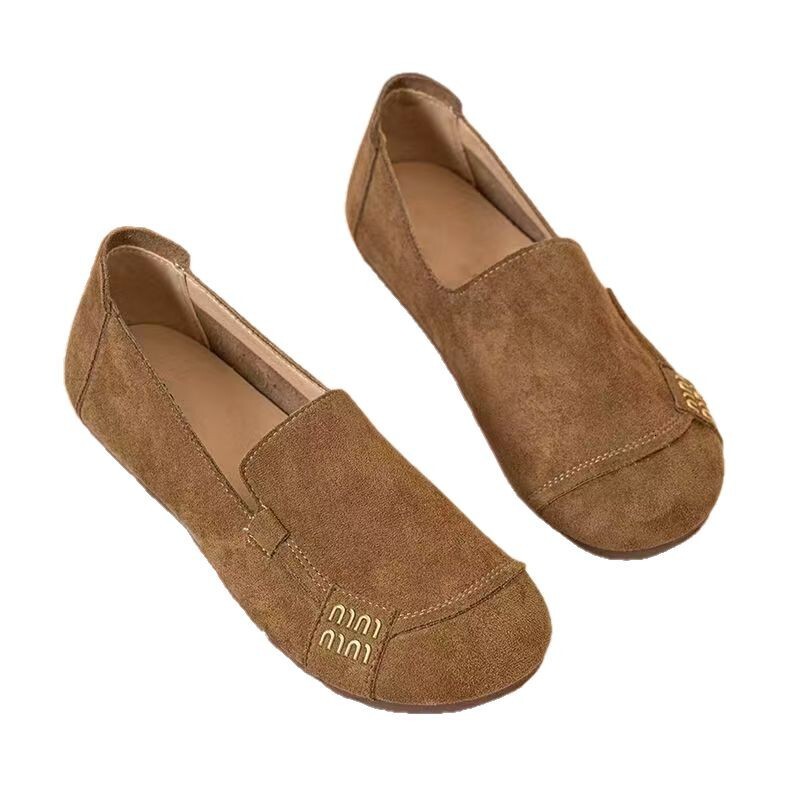 2025 New Soft soled Women's Bean Shoes, Flat Bottom, Anti slip, Comfortable, Single Foot Skirting, Designer Fashion Women's Shoes