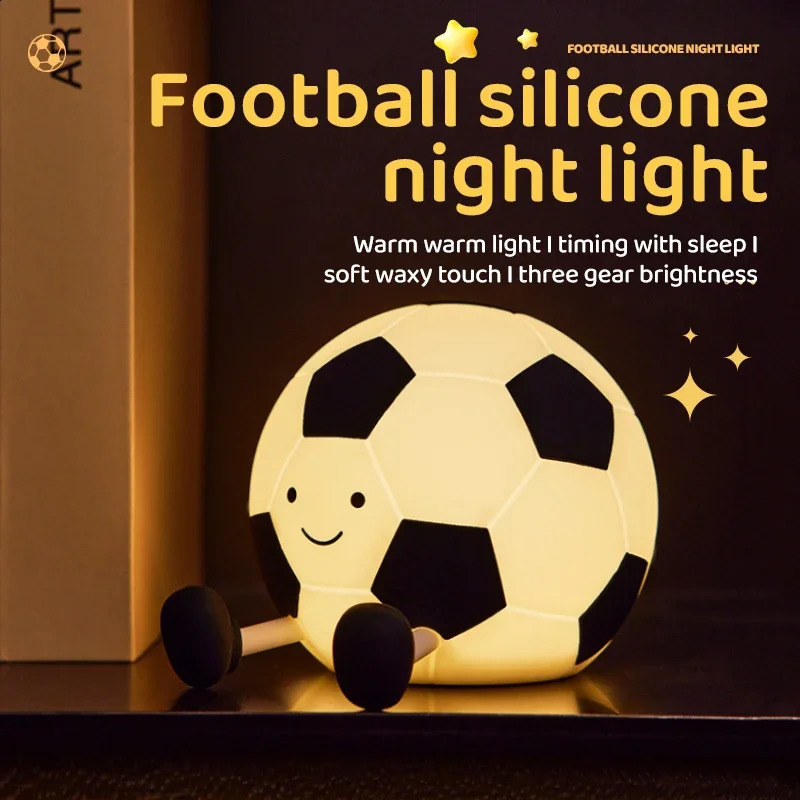 Soft Silicone Night Light - USB Rechargeable Touch Control 3-Level Dimmable Bedside Lamp for Nursery Kids Babies Gift Decor 250319