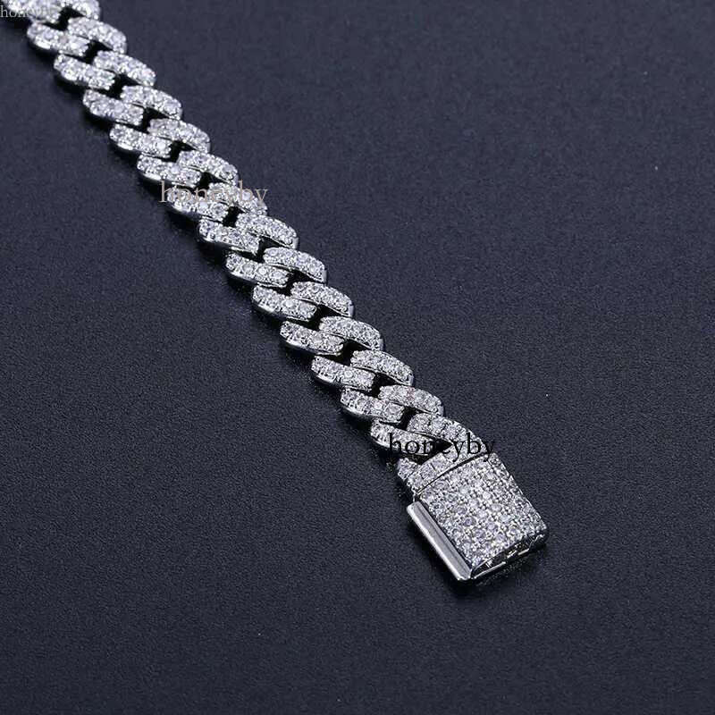 Cheap Price Pass Dia Tester 6mm Sterg Sier VVS Moissanite Iced Out Hip Hop Jewelry Cuban k Bracelet Men Women