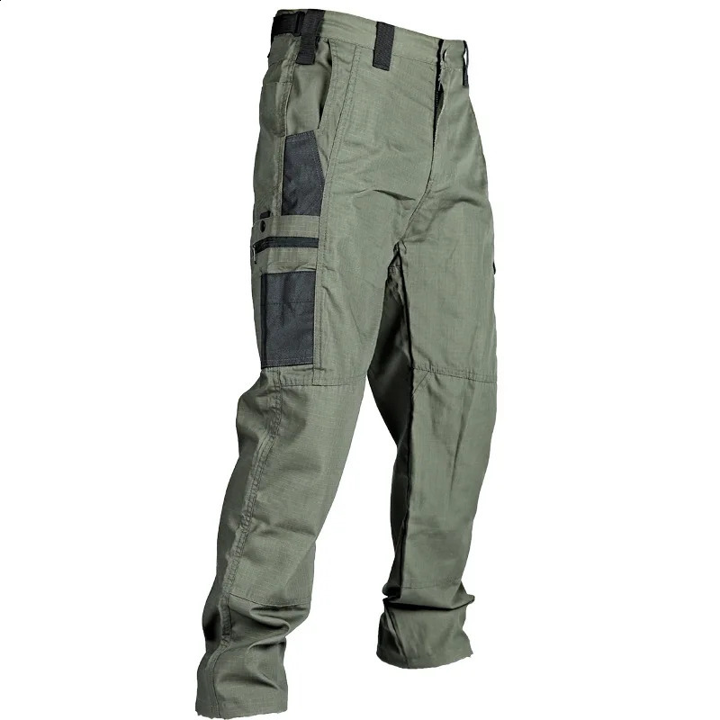 Multi pocket mens tactical casual pants cargo outdoor hikers durable training clothes 250319
