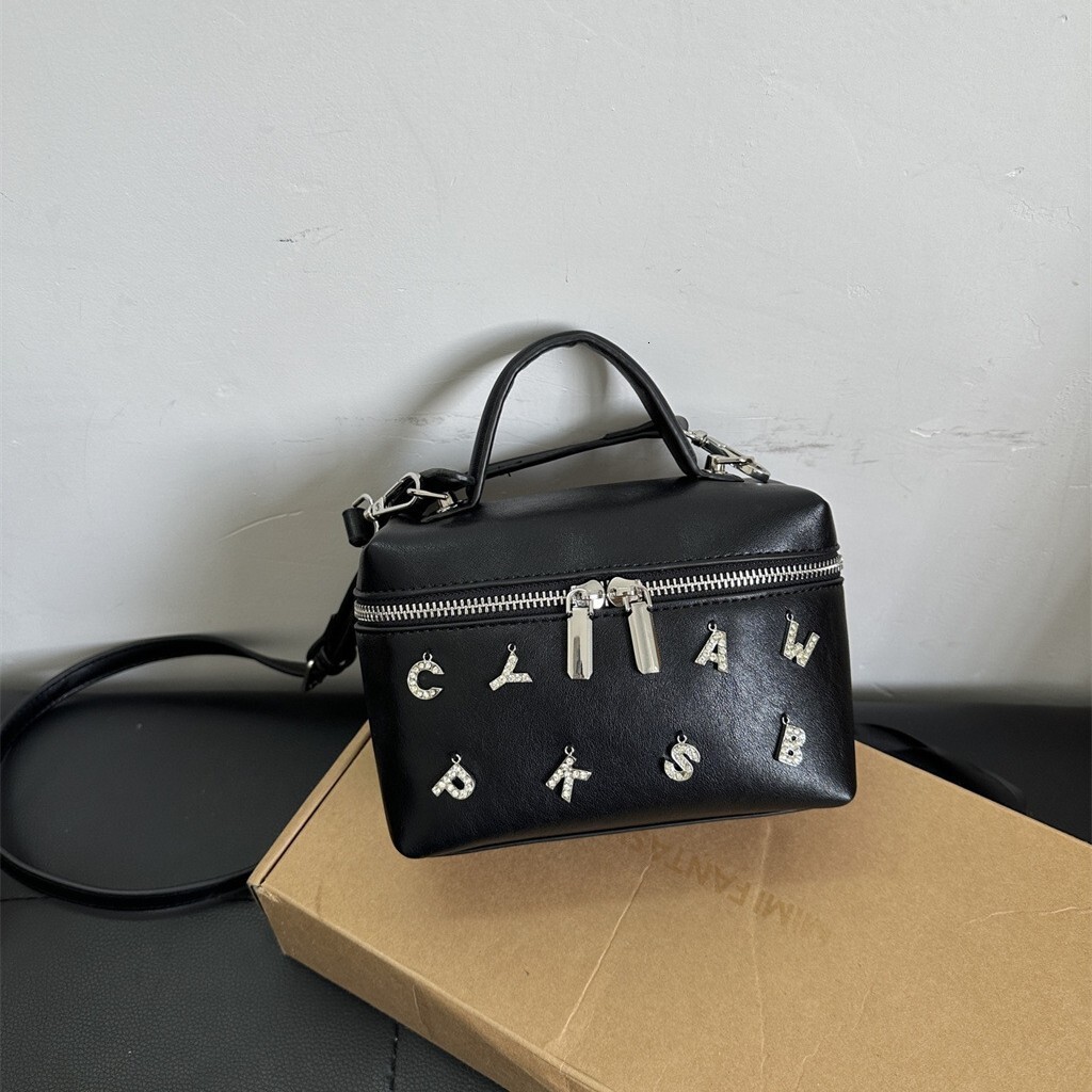 Ins New Box With High-End Feel, Diamond Studded Letter Bag, Fashionable And Simple Crossbody Bag