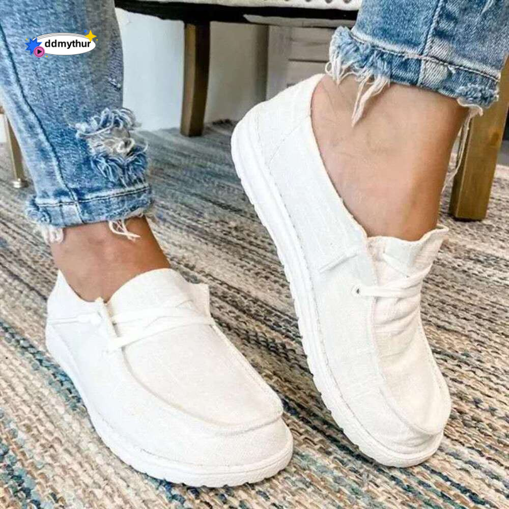 2024Women Sneakers White Leopard Canvas Fashion Vulcanize Flats Ladies Loafers Female Sports Shoes Casual Trainers ddmythur