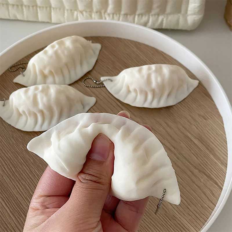 Simulated Dumpling Keychain Bag Pendant Cute Mini Toy Dumpling Simulated Food Decoration GiftXJ250319
