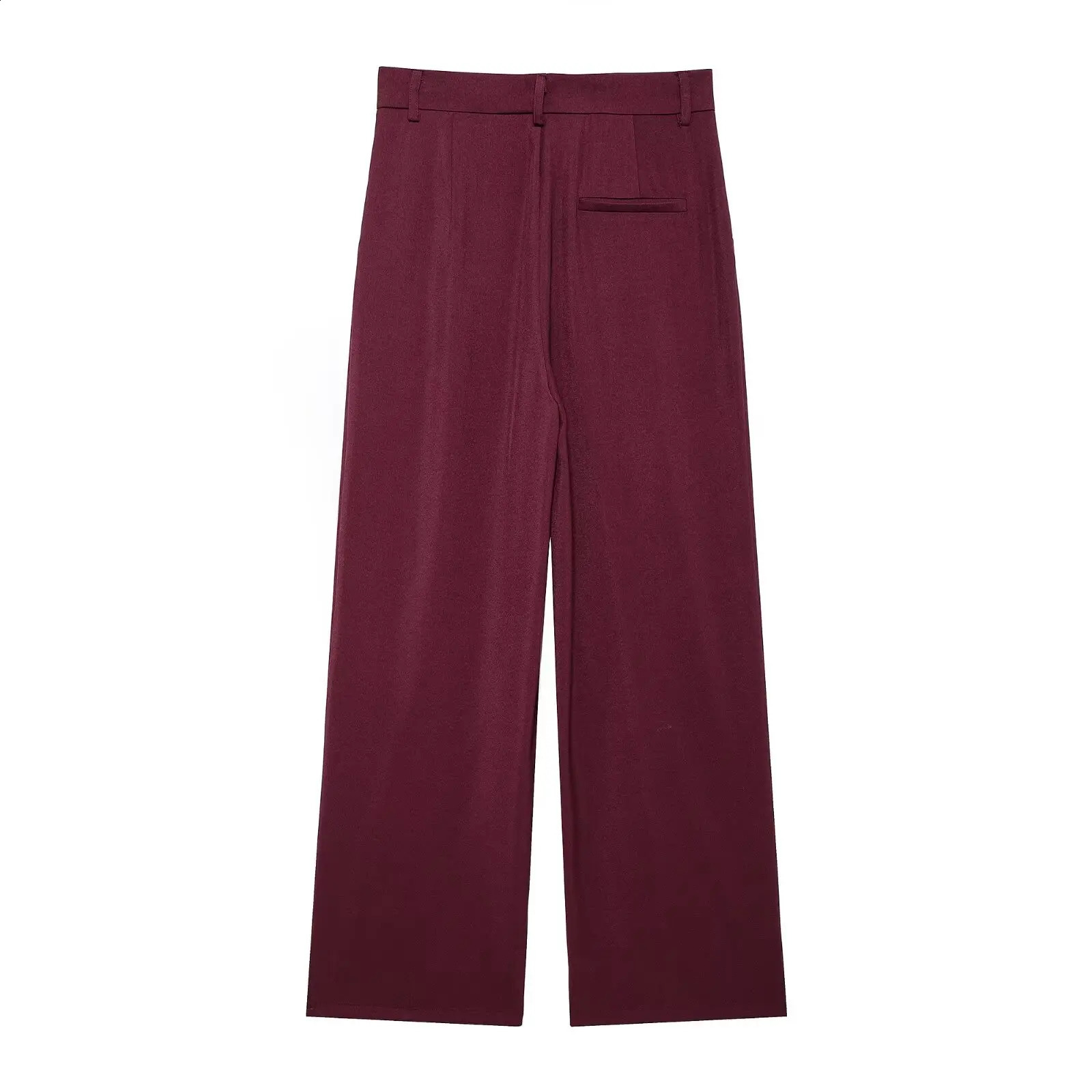 UNIZERA womens suit set Ankora red double breasted jacket high waisted pants autumn 250319
