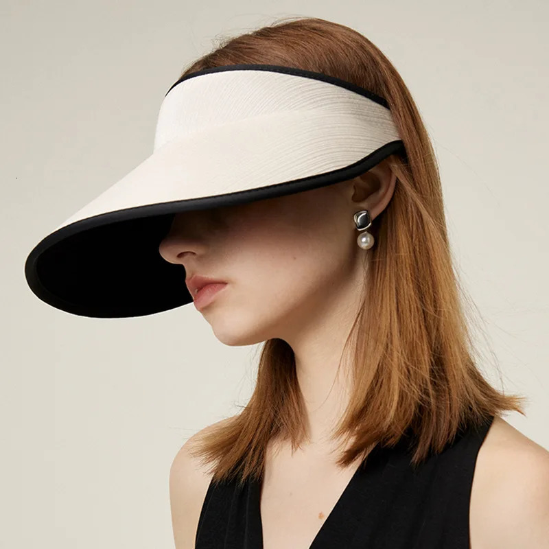 Summer Sun Protection and Sunshade Hat Simple Fashionable and Versatile Empty Top Hat Multi functional UV Protection Women 250320