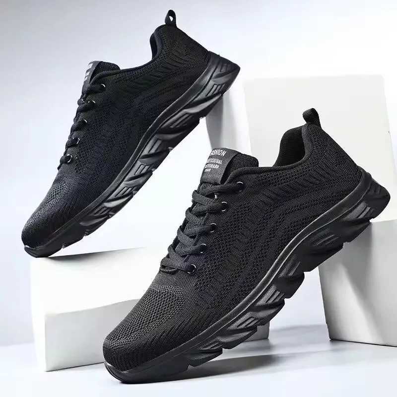 Sports Men Running Jogging Shoes Casual Sneakers Outdoor Lace Up Breathable Mesh Light Tennis Outdoor Walking Size 39-46W250320