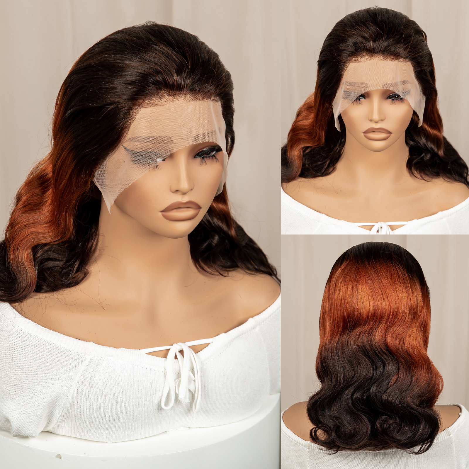 13x4 Body Wave Lace Frontal Wig - High Density Pure Human Hair Brazilian Virgin Hair for Women