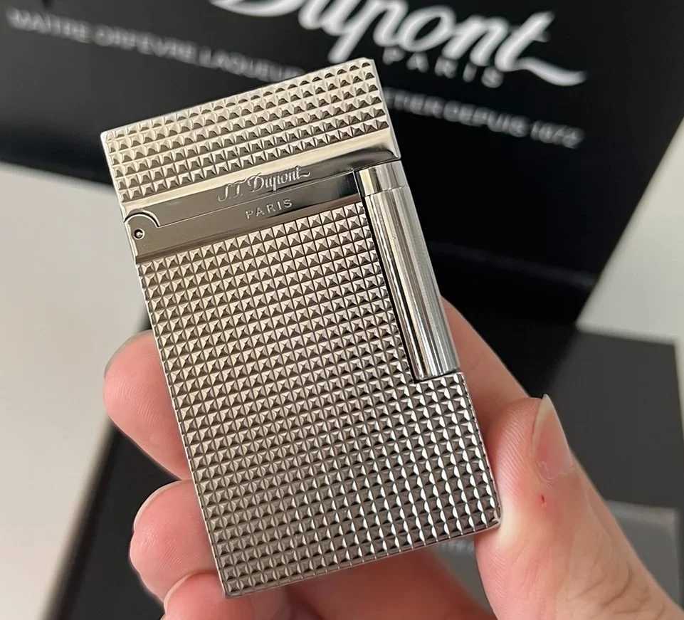 S.T. Dupont lighter classic Paris nail style crisp sound lighter top manufacturer quality gift for menC250319