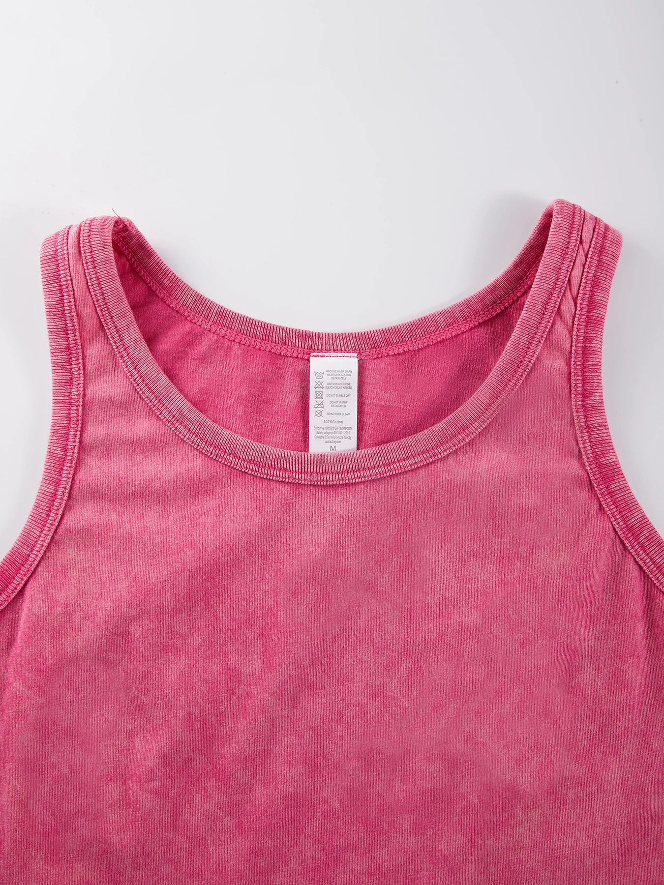 Vintage Washed Vest Womens Solid Color Slim Vests Sport Style Cotton Sleeveless Clothing Summer Comfortable Female Tank Top 250320