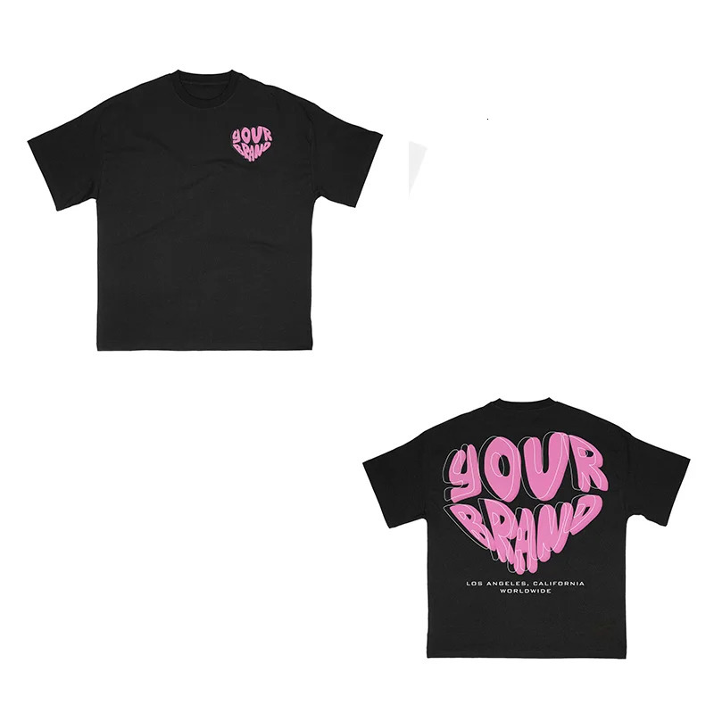 American retro Y2K 2025 crew collar cotton print oversized hiphop Tshirt mens highquality loose trend short sleeved womens INS 250318