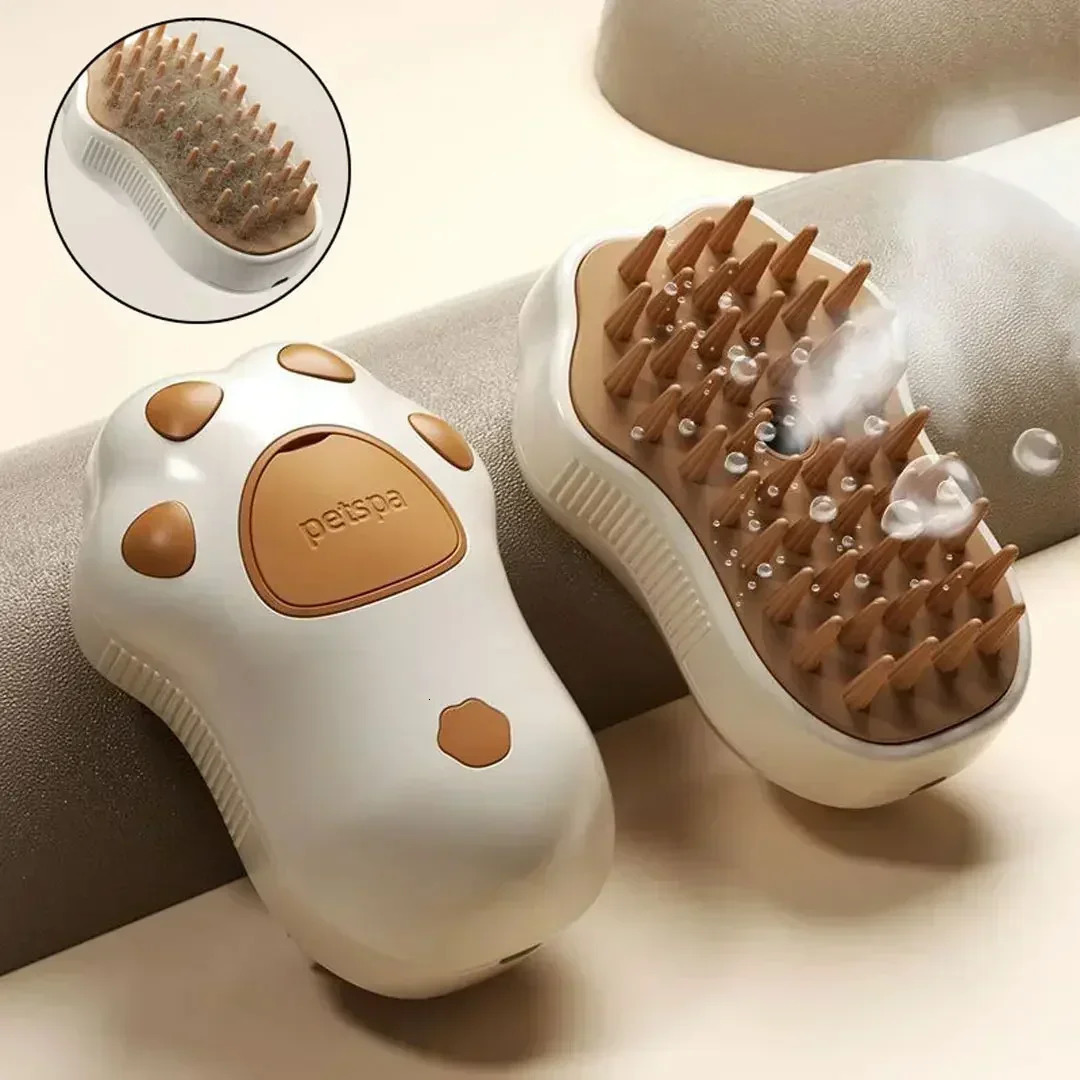3 in 1 Pet Brush Cat Steam Comb Dog Electric Spray Hair Brushes Massage Grooming Removal Combs 250318