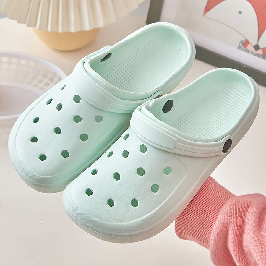 Unisex EVA Slippers Casual Slip-On Garden Clogs with Breathable Perforated Design, Non-Slip Sole, Easy Care for Beach, Home, and Outdoor Use - Versati