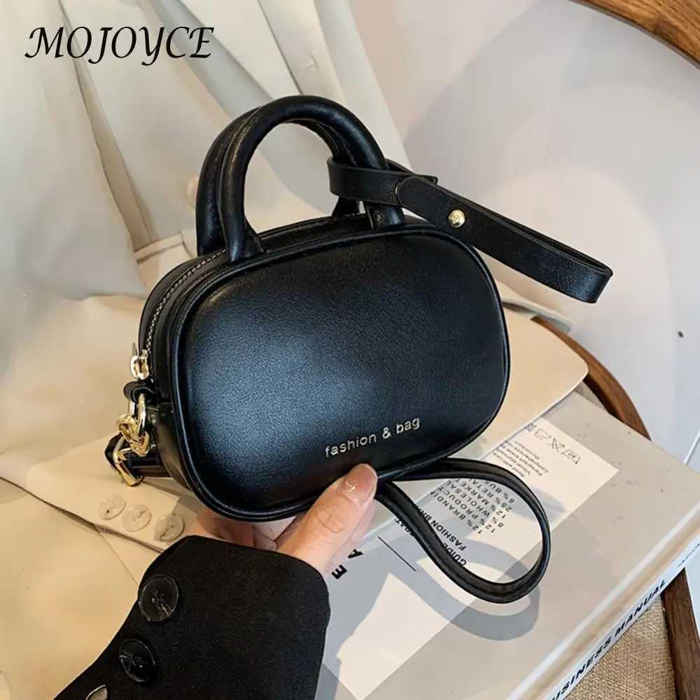 Womens PU fashion lipstick bag Adjustable shoulder strap Fashion cross body bag Zipper mini cute wallet Small wallet Y250319