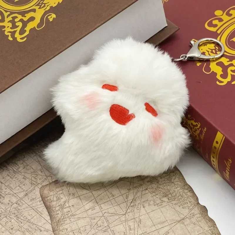 Halloween Ghost Doll Anime Keychain Cute Ghost Kawaii Plush Stuffed Cartoon Decoration Keychain Bag Pendant Kawaii Friends GiftXJ250319