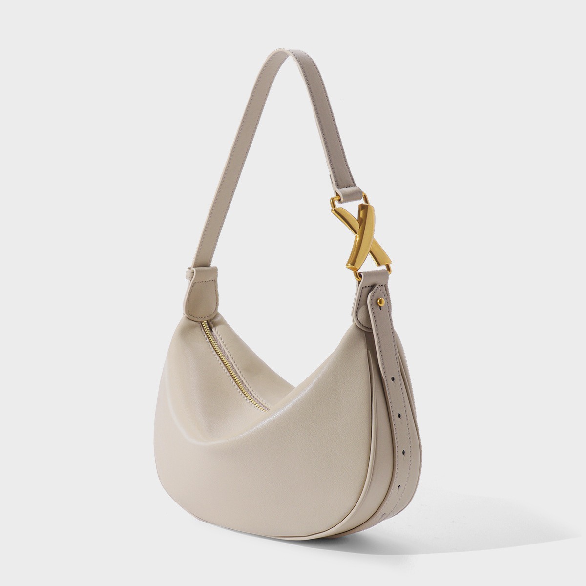 Leather Niche Designer High End Armpit Moon New French Versatile Shoulder Women S Bag Shoulder Bags