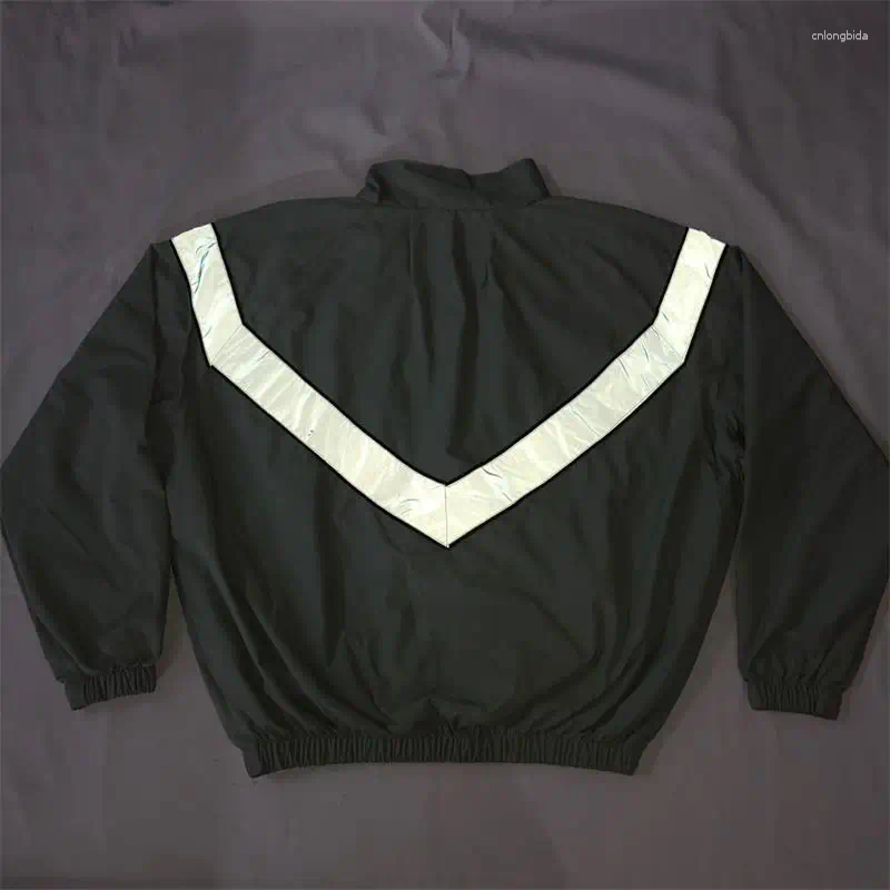 Men's Jackets Over Sized US Army Improved Physical Fiess Uniform Reflective PT Jacket Windproof Water Resistant Outwear IPFU Training