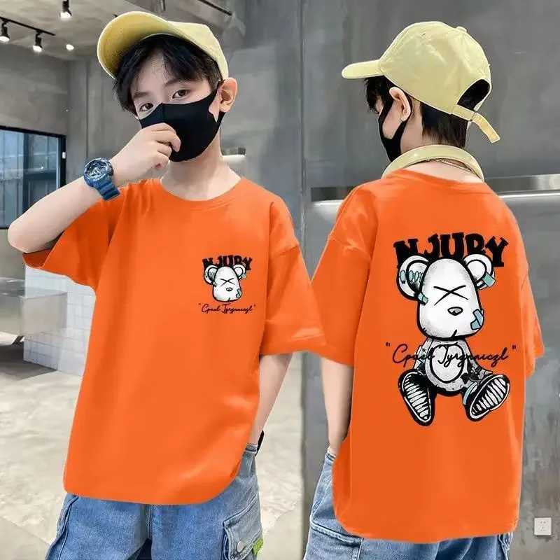 2024 Fashion Baby Cotton T-shirt for Girls and Boys Cartoon Childrens T-shirt Summer Childrens Clothing Gift Neutral TopT250320