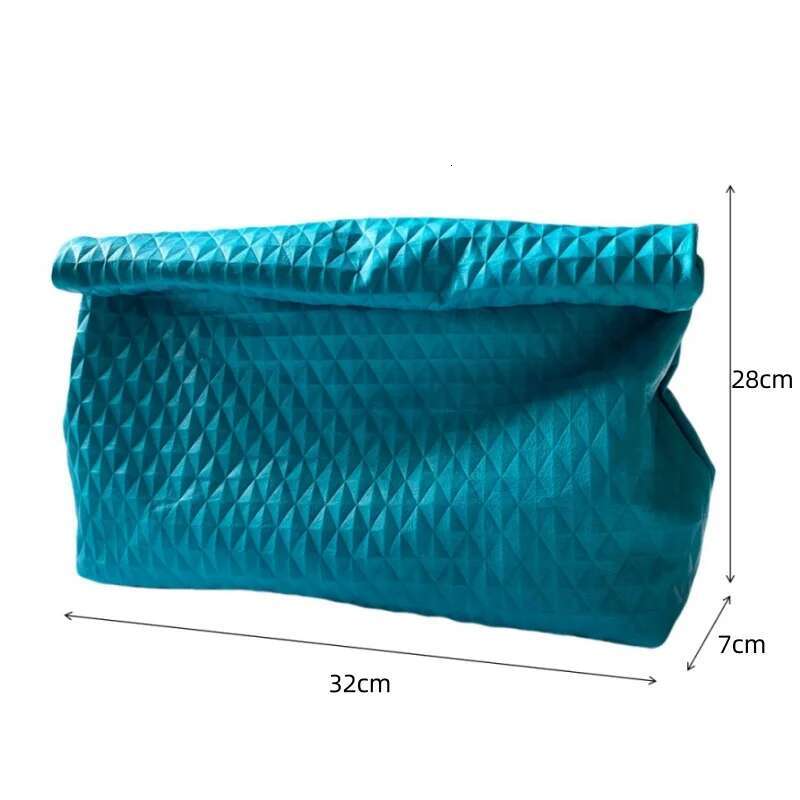 Jamhoo Personality Roll-Edge Lazy Casual Soft Phone Women High Quality Holding Large Bag Designer Handbag Clutch