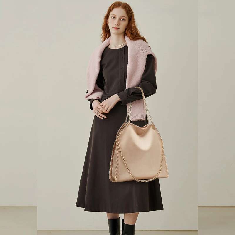 Fashion Brands Chain Environmental Microfiber Handbag Women's New Multi-Functional Large Capacity Shoulder Bag