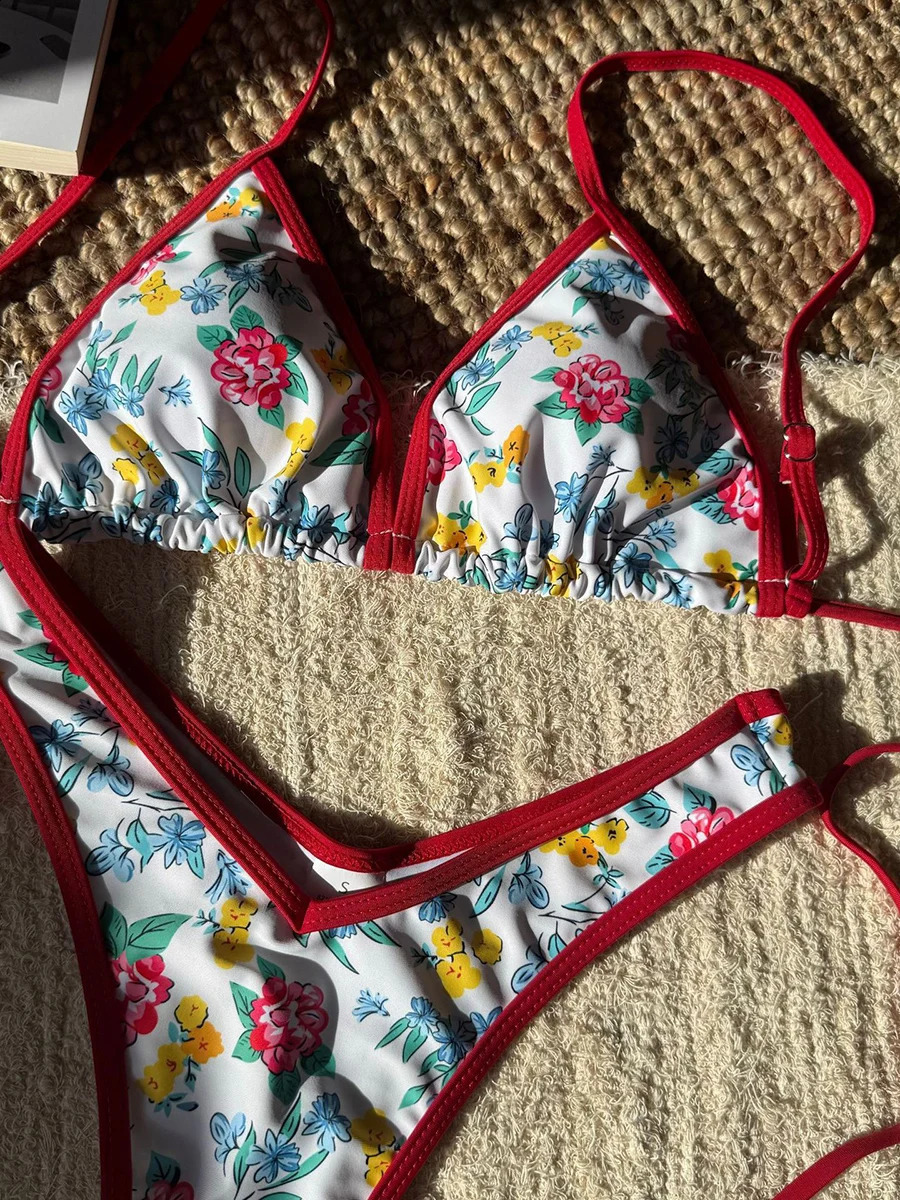 Sexy Leopard bikini womens swimsuit 2025 thong set twopiece 250319