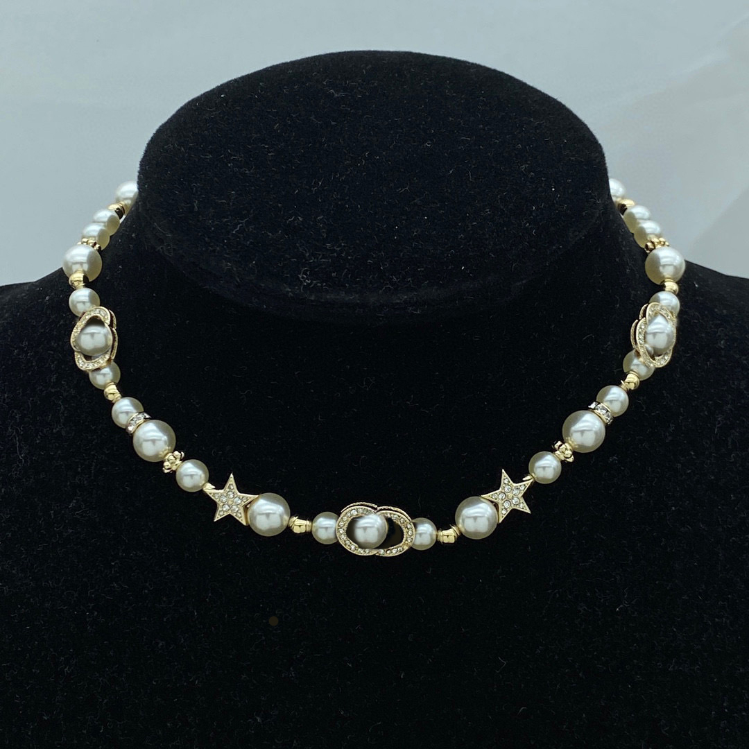 Designer Letter Pendants Pearl Necklaces Choker Womens Wedding Gift Gold Necklace Chains Jewelry