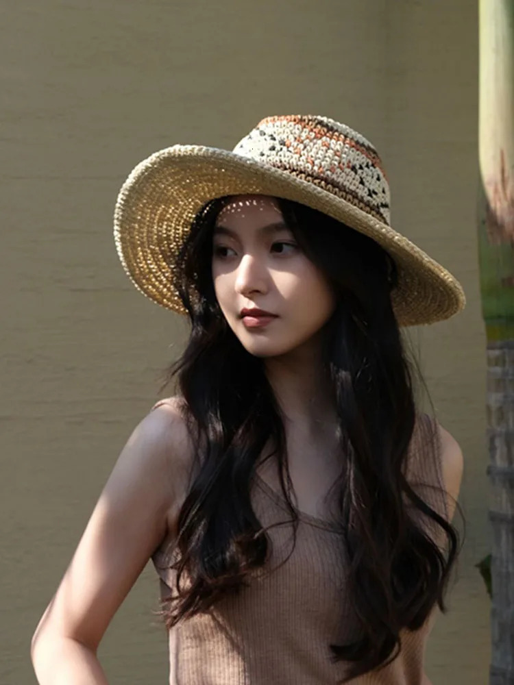 Ethnic Style Fedoras bucket hat Women hat straw hat Beach hats Sun cap Hat male hats for women Golf cap 250320