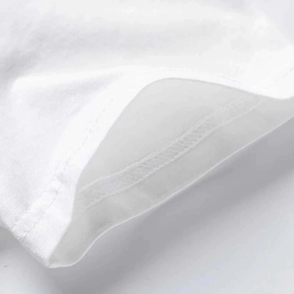 Childrens white 100% pure cotton T-shirt boys and girls clothing T-shirt casual short sleeved T-shirt high-quality summer topT250320