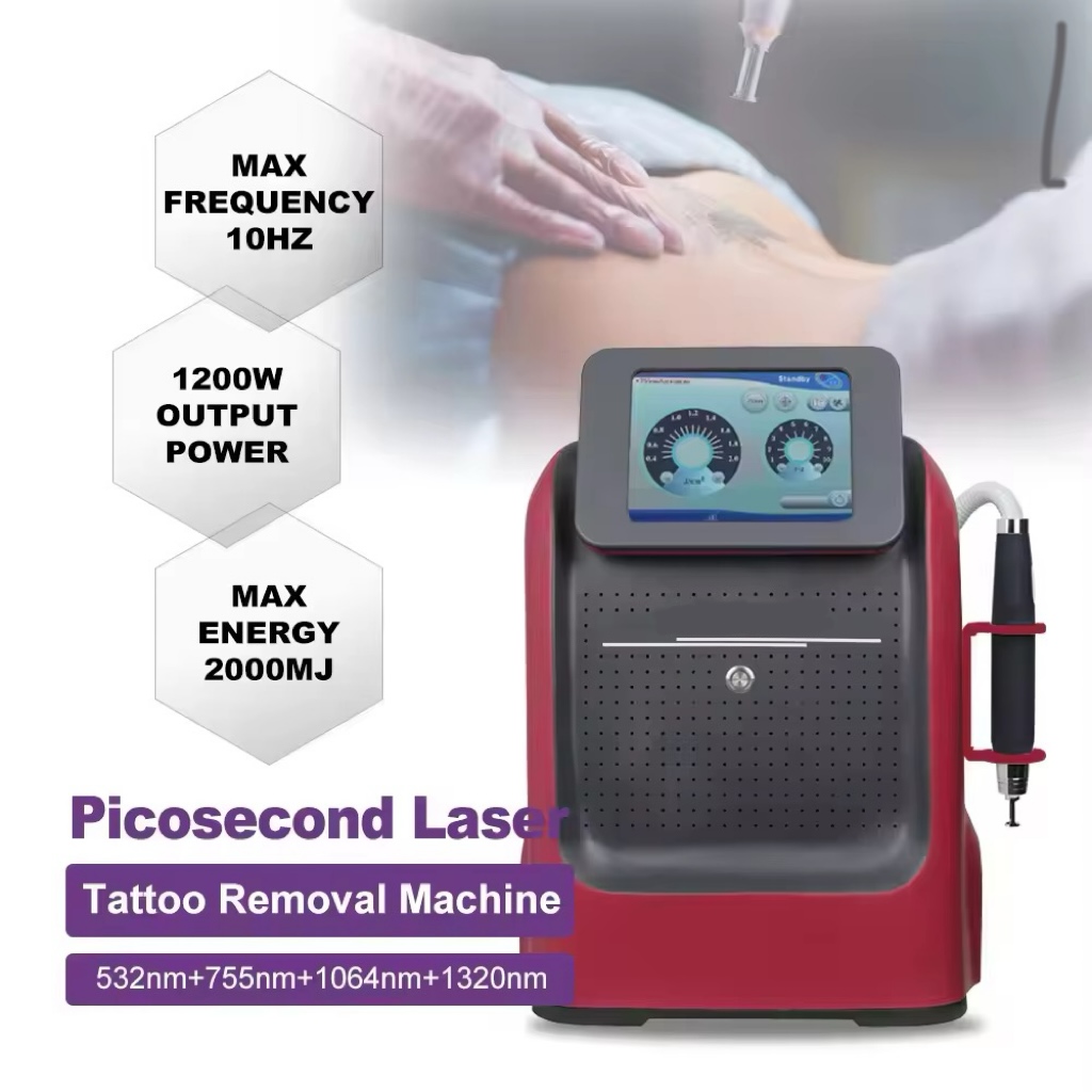Hot Sale Q-Switch Picosecond Laser Machine For Tattoo Removal Laser 1064nm 755nm 532nm 1320nm Pigment Remove Machine