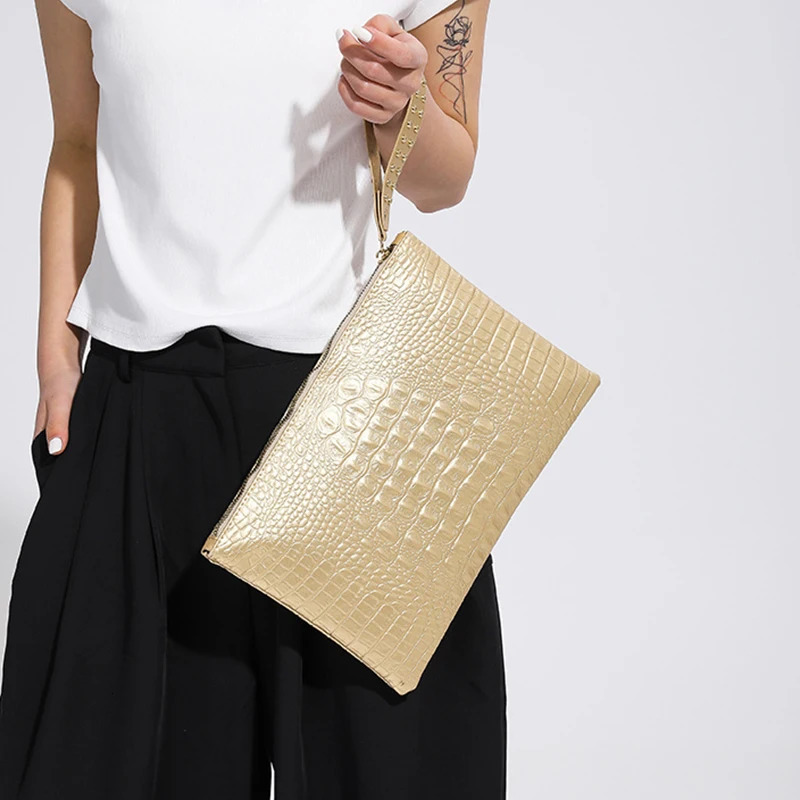 Fashion Handbags Women Bag PU Leather Clutch Ladies Evening Envelope Bag Female Day Clutches Purse Portable Wristlet Bag 250314