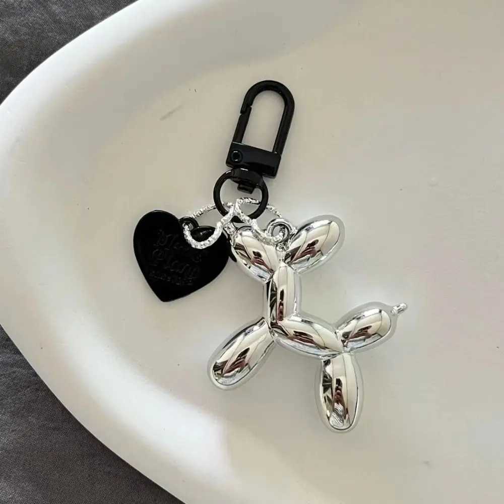 Heart shaped puppy keychain colorful acrylic balloon acrylic dog keychain cute Y2K dog balloon keychain hanging accessoriesXJ250319
